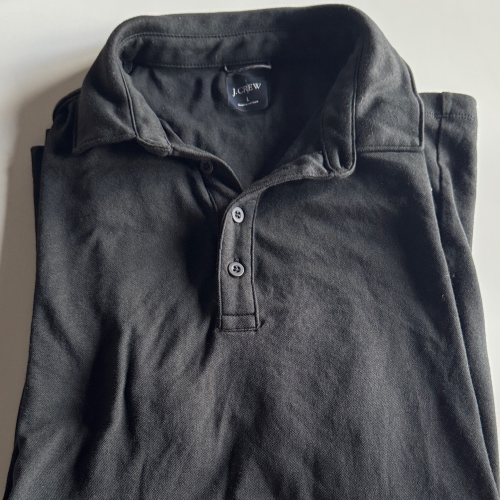 J. Crew Men's Black Polo Shirt